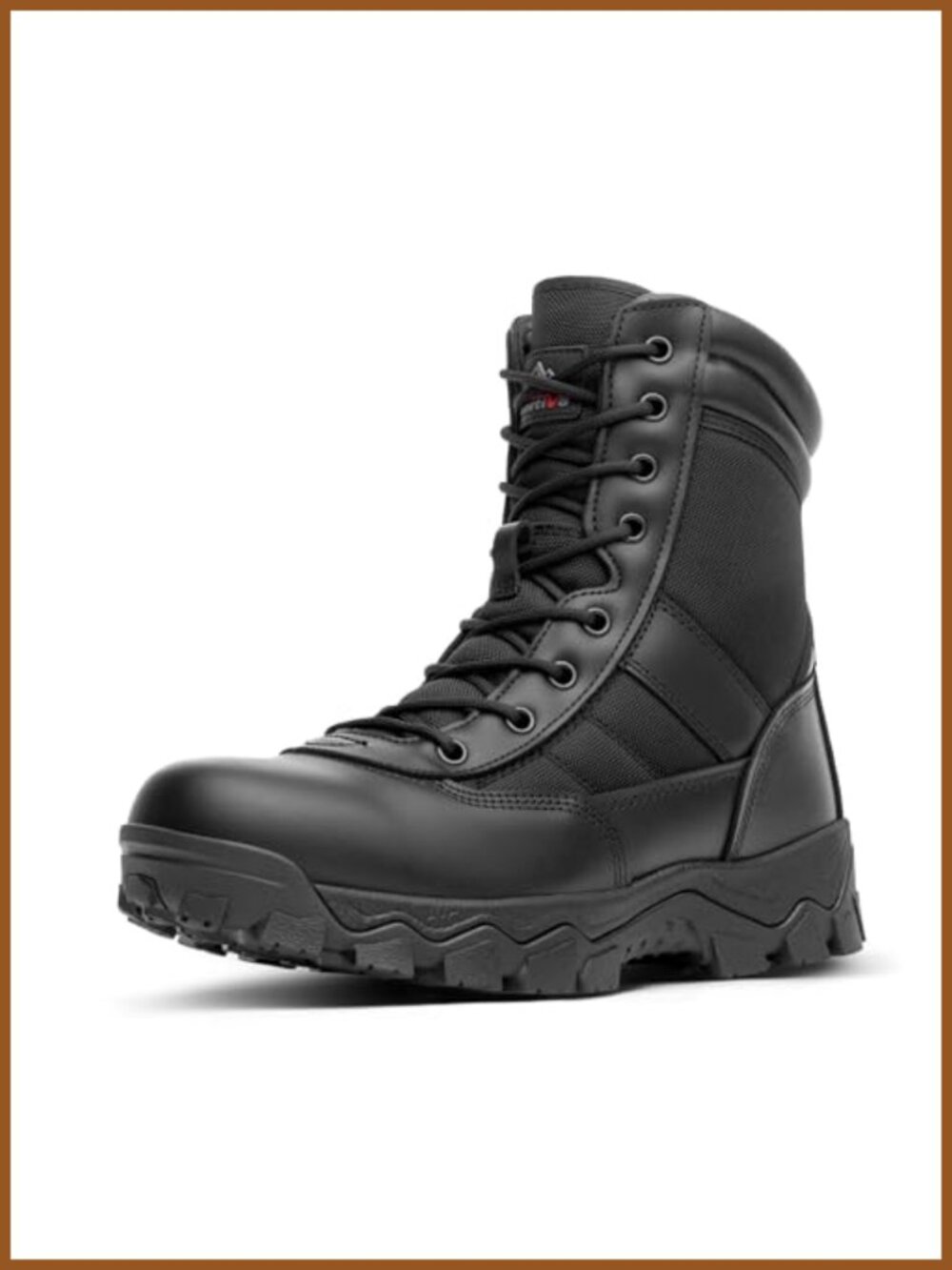Men's Tactical Military Work Boots Side Zipper Water-Resistant